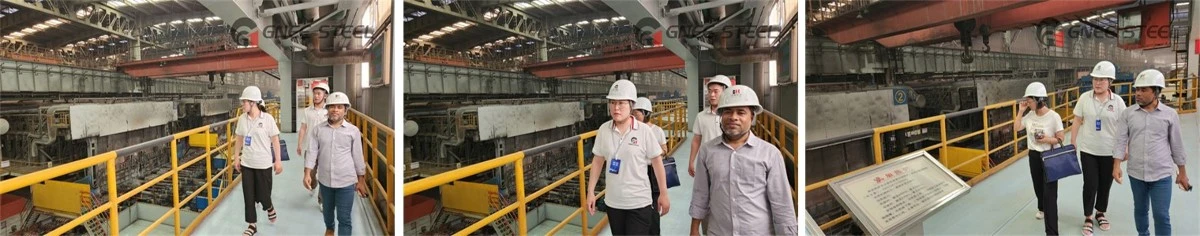 Foreign customers visit the company Foreign customers visit the company
