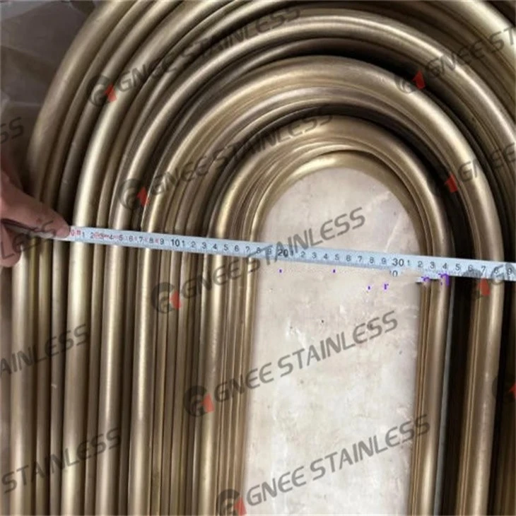 ASME SB111 C44300 U-Bend Copper Alloy Tube For Heat Exchanger suppliers