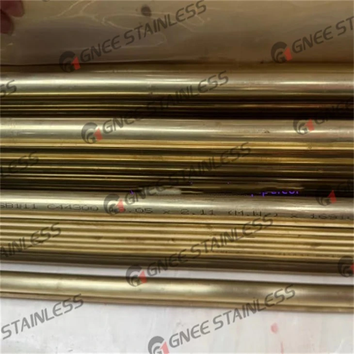ASME SB111 C44300 U- โค้งงอท่อโลหะผสมทองแดงสำหรับเครื่องแลกเปลี่ยนความร้อน